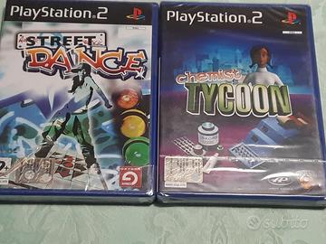 PLAYSTATION 2 giochi STREET DANCE e CHEMIST TYCOON