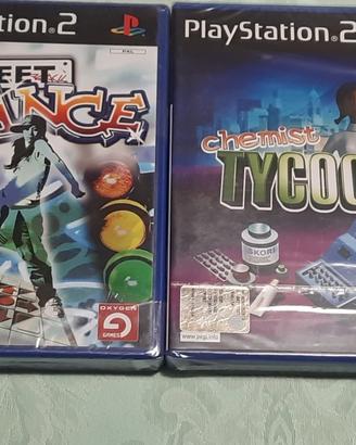 PLAYSTATION 2 giochi STREET DANCE e CHEMIST TYCOON