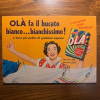 Stampa su legno - Detersivo OLA’ (anni 50)
