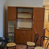 mobile libreria / cucina con frigo integrato 