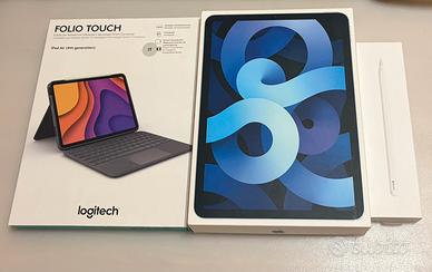 Ipad Air + apple pencil + logitech folio touch