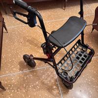 Deambulatore rollator 4 ruote con cestino Wimed