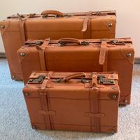 Valigie vintage in cuoio