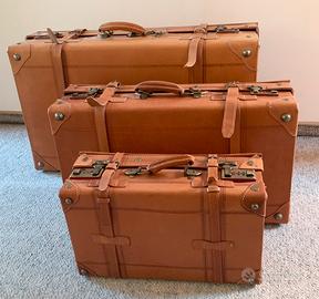 Valigie vintage in cuoio