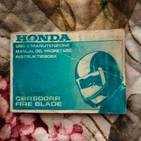 manuale uso e manutenzione Honda CBR 900 RR 1995 
