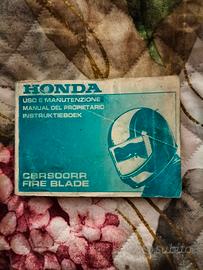 manuale uso e manutenzione Honda CBR 900 RR 1995 