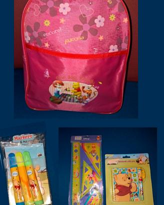 Set Disney Winnie the Pooh scuola materna zaino