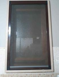 Zanzariera avvolgibile alluminio anticorodal marro