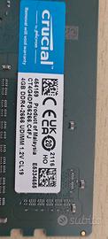 ram crucial ddr4  4gb