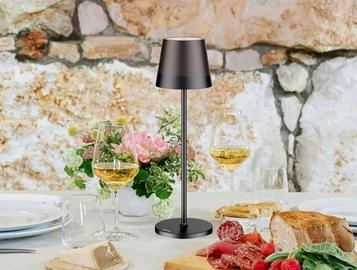 Lampada da tavolo Led touch Nera 