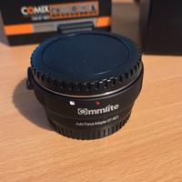 Commlite Anello adattatore EF-NEX Sony-Canon