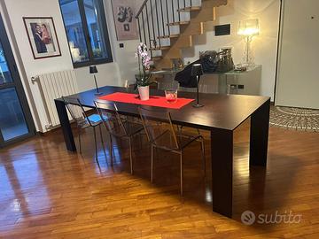 Tavolo 3m legno massello + 6 sedie TOP