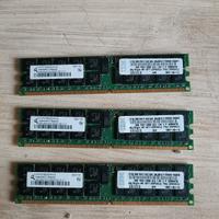 MODULI RAM IBM DA 2GB 2Rx4 PC2-3200R-333  SERVER