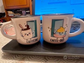 2 tazzine da caffe in porcelana