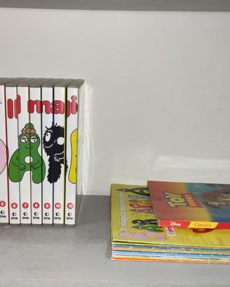 Lotto DVD e Libri Toy Story e Barbapapà