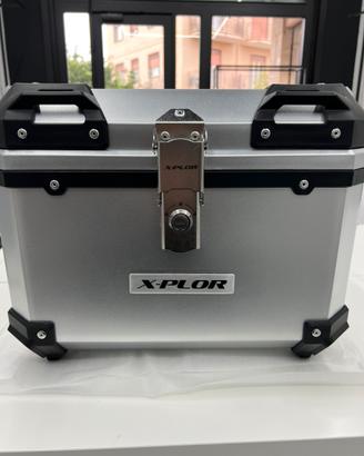 Bauletto X-PLOR 38L top case colore alluminio
