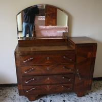 Comò con specchio -vintage anni 40