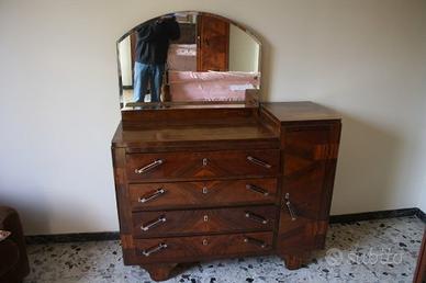 Comò con specchio -vintage anni 40
