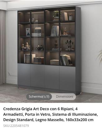 credenza vetrinetta 