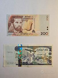 Lotto banconote estere (Algeria/ Albania/Egitto)