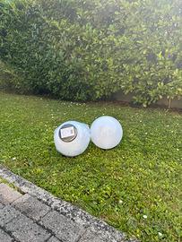 Sfere lampioni giardino