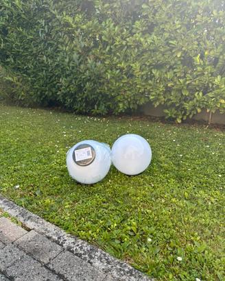 Sfere lampioni giardino