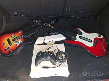 Xbox 360, console con chitarra e  30 giocchi  