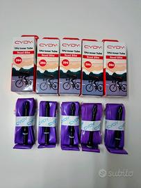 Lotto 5 camere d'aria TPU ultraleggere bicicletta