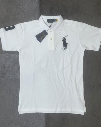 Polo Ralph Lauren Bianca Big Pony Nero e Numero 3