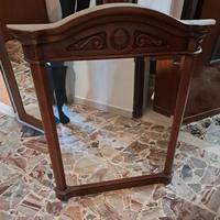 vetro con cornice in legno