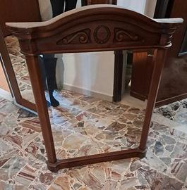 vetro con cornice in legno