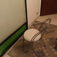 Sedie in ferro verniciato grigio 