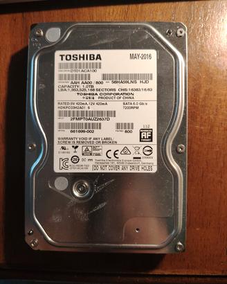 hard disk toshiba hdd 1Tb