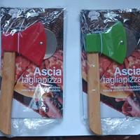 2 tagliapizza con impugnatura in bamboo