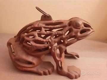 LANTERNA IN GHISA - RANA - VINTAGE - DA GIARDINO