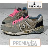 Sneakers Premiata donna n.38 Pelle e Glitter