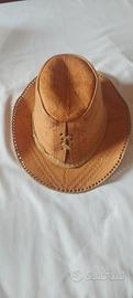 cappello cowboy in pelle