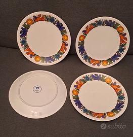 4 piatti Villeroy & Boch Vintage. Serie Acapulco.