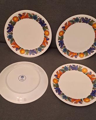 4 piatti Villeroy & Boch Vintage. Serie Acapulco.