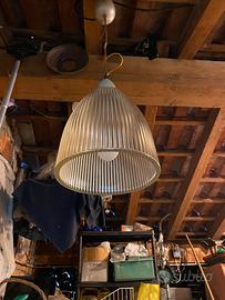 Lampadario in vetro soffiato