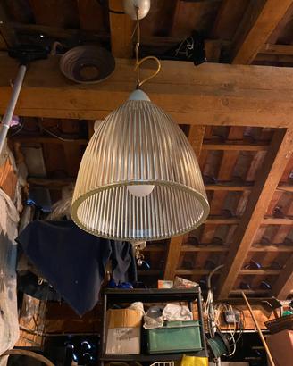Lampadario in vetro soffiato
