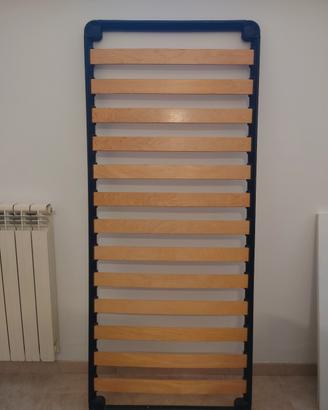 Rete a doghe singola con piedi  80x190 cm