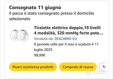 tiralatte elettrico 