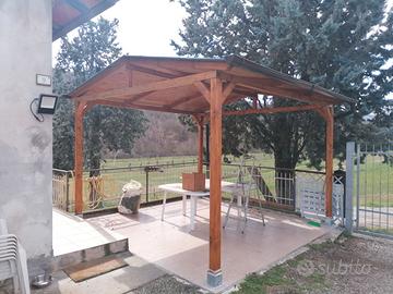 Pergola tettoia gazebo riparo auto sole grandine
