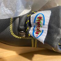 Scarpe da lavoro alte in pelle nera – nuove n. 41