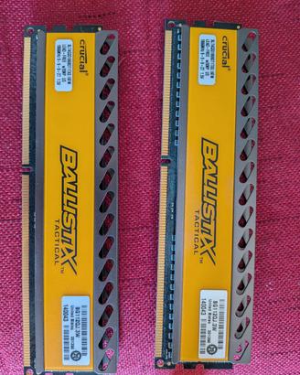 8GB (4x2) RAM DDR 3 Crucial