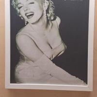 Quadro Foto su Tela di Marilyn Monroe Incorniciato