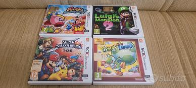 lotto 4 giochi nintendo 3ds luigi, Kirby, smash