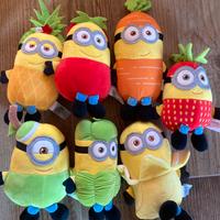 Peluche set completo Minions frutta