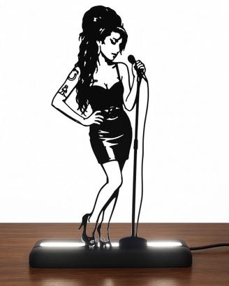 Silhouette lampada led Amy Winehouse